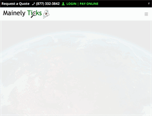 Tablet Screenshot of mainelyticks.com